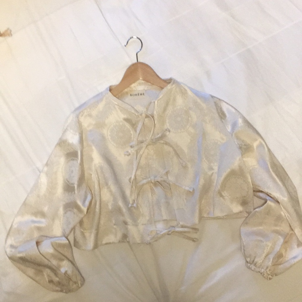 New, never worn. Boheme Goods Reworked Tie Top.